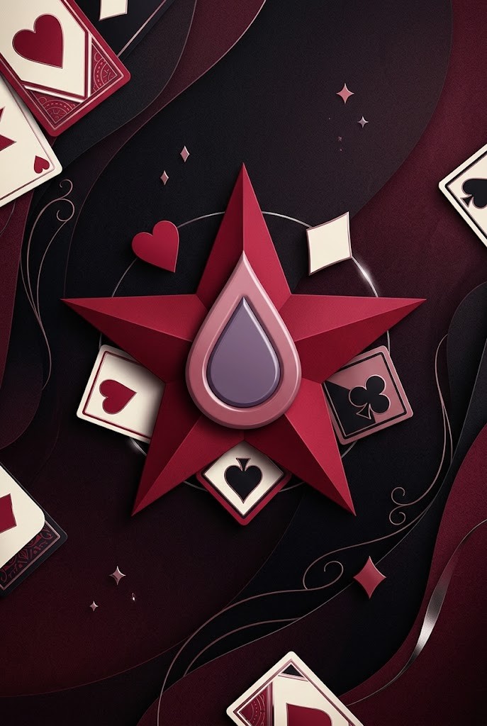 Hisoka star teardrop abstract graphic wallpaper for mobile